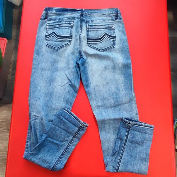 Buffalo David Bitton Candice jeans factory distressed blue women's size 29 (8) - Picture 3 of 11